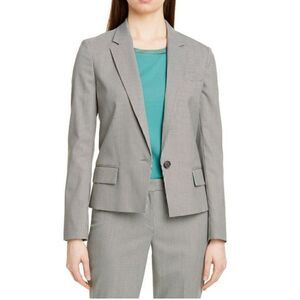NEW BOSS Hugo Boss Jaseala Houndstooth Blazer Professional Officewear Large 14